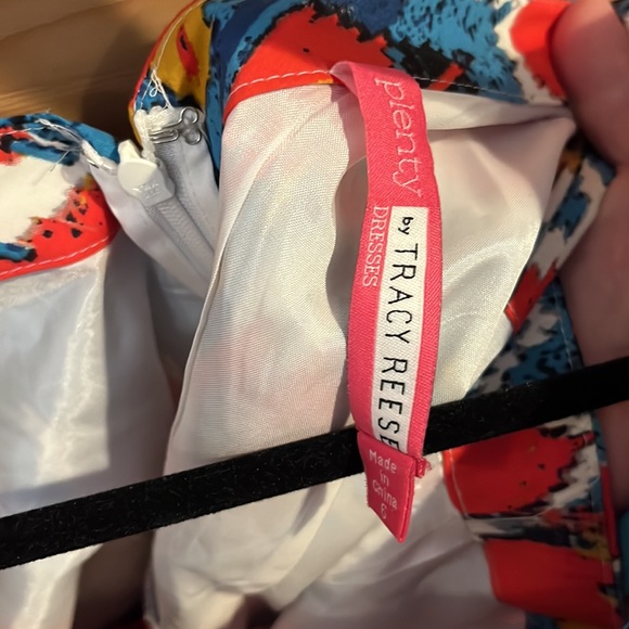 Plenty by Tracy Reese cotton dress red, yellow, blue print. Sold at Anthro. - Picture 6 of 7